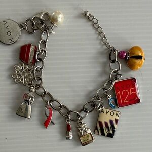 Avon Silver Charm Bracelet